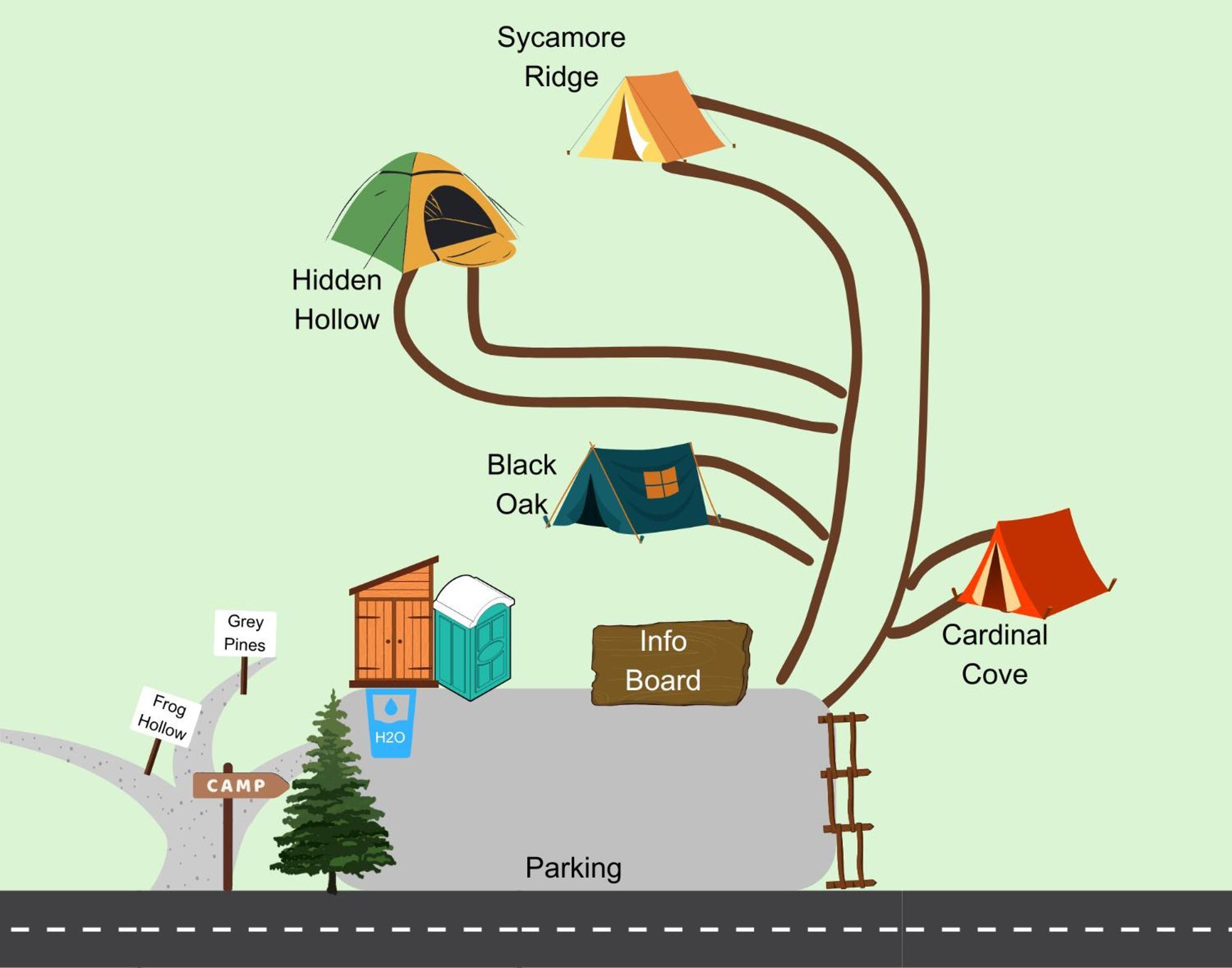 Cardinal Cove Campsite At Hocking Vacations - Tent Not Included Лоуган Екстериор снимка